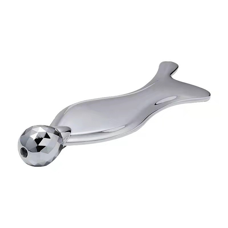 Mermaid head scraping plate roller massage